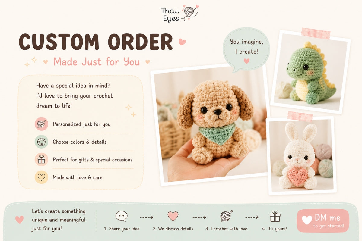 Custom Crochet Orders – Handmade Just for You 💕