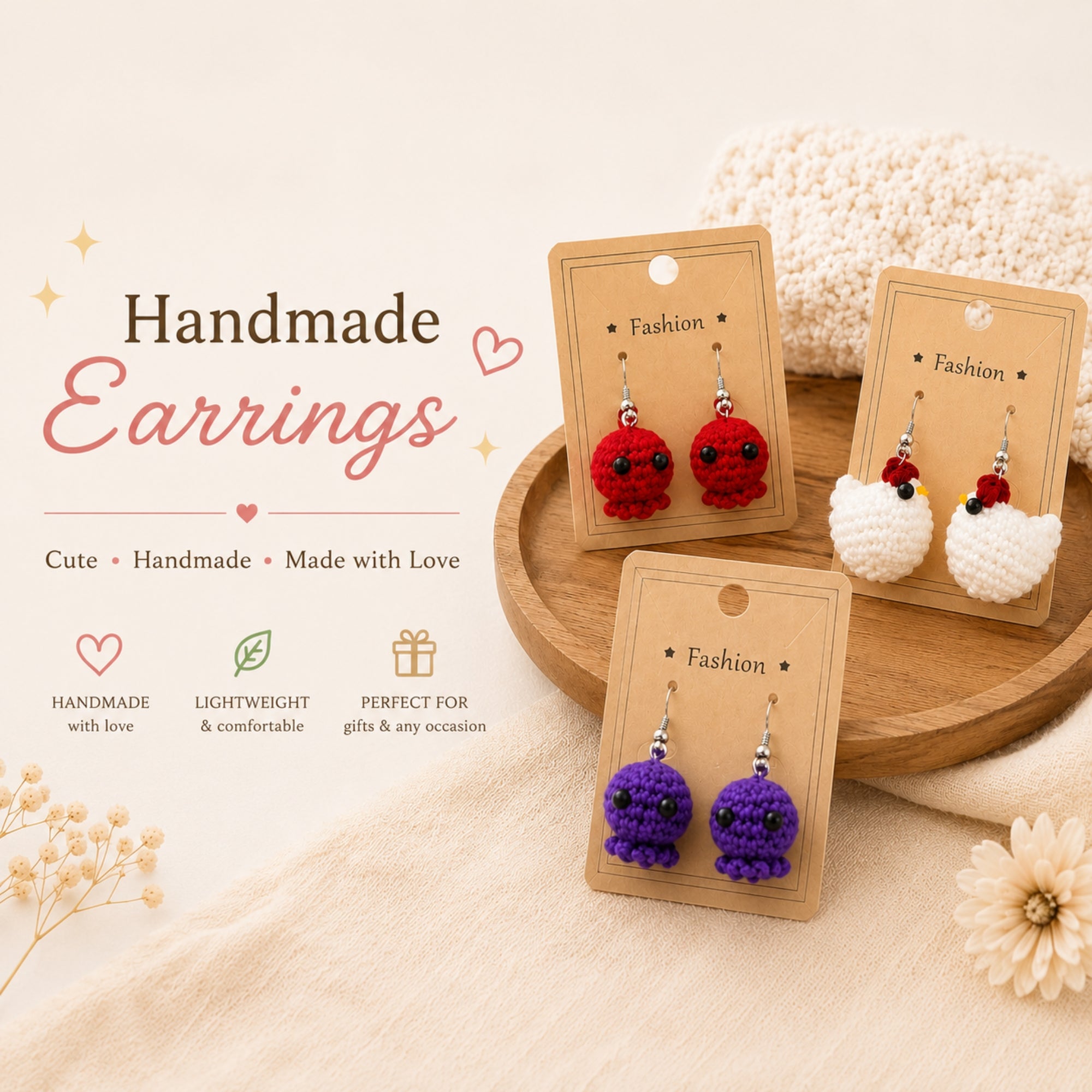 Handmade Crochet Earings