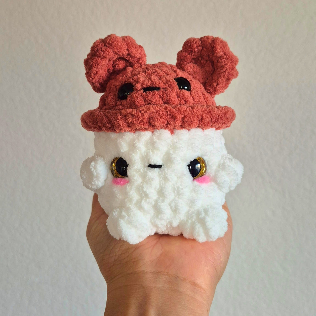 Crochet Bunny, Bear and Classic Mushroom Plush