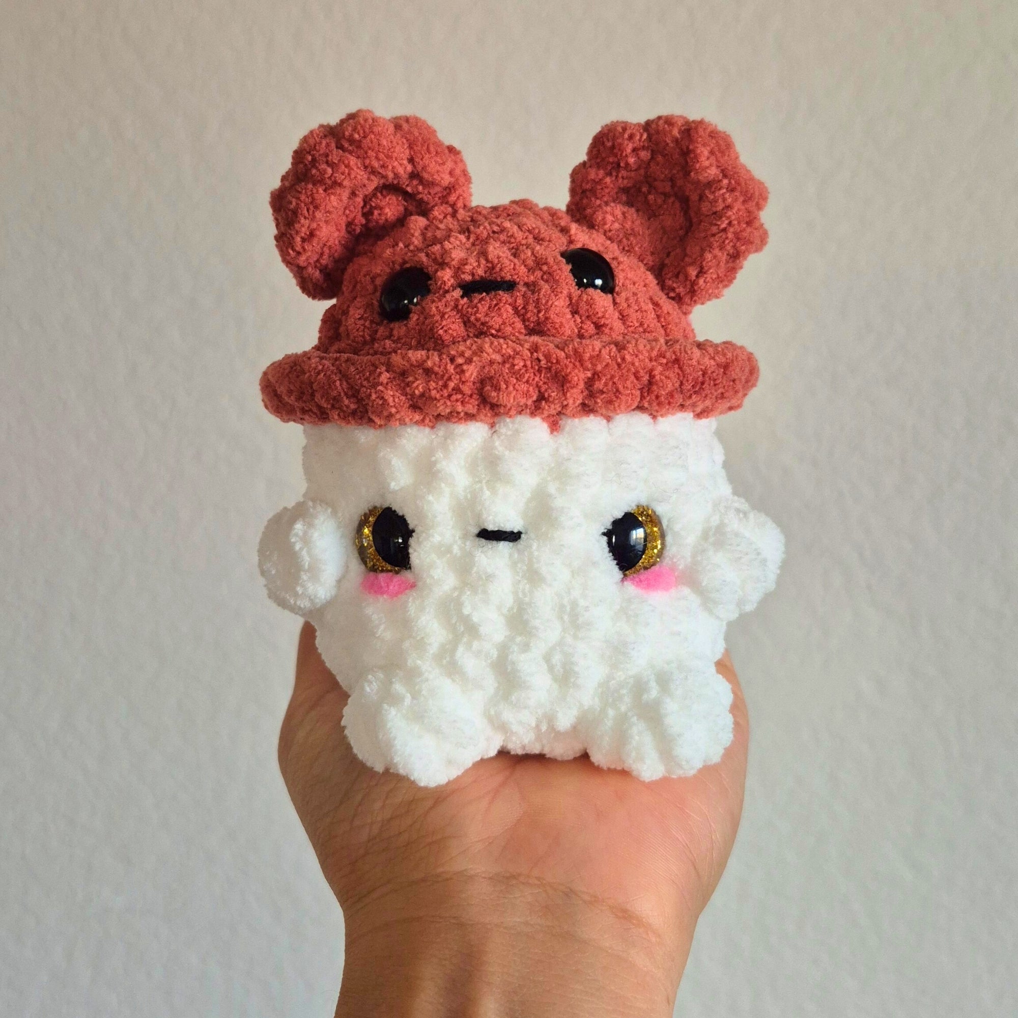 Crochet Bunny, Bear and Classic Mushroom Plush