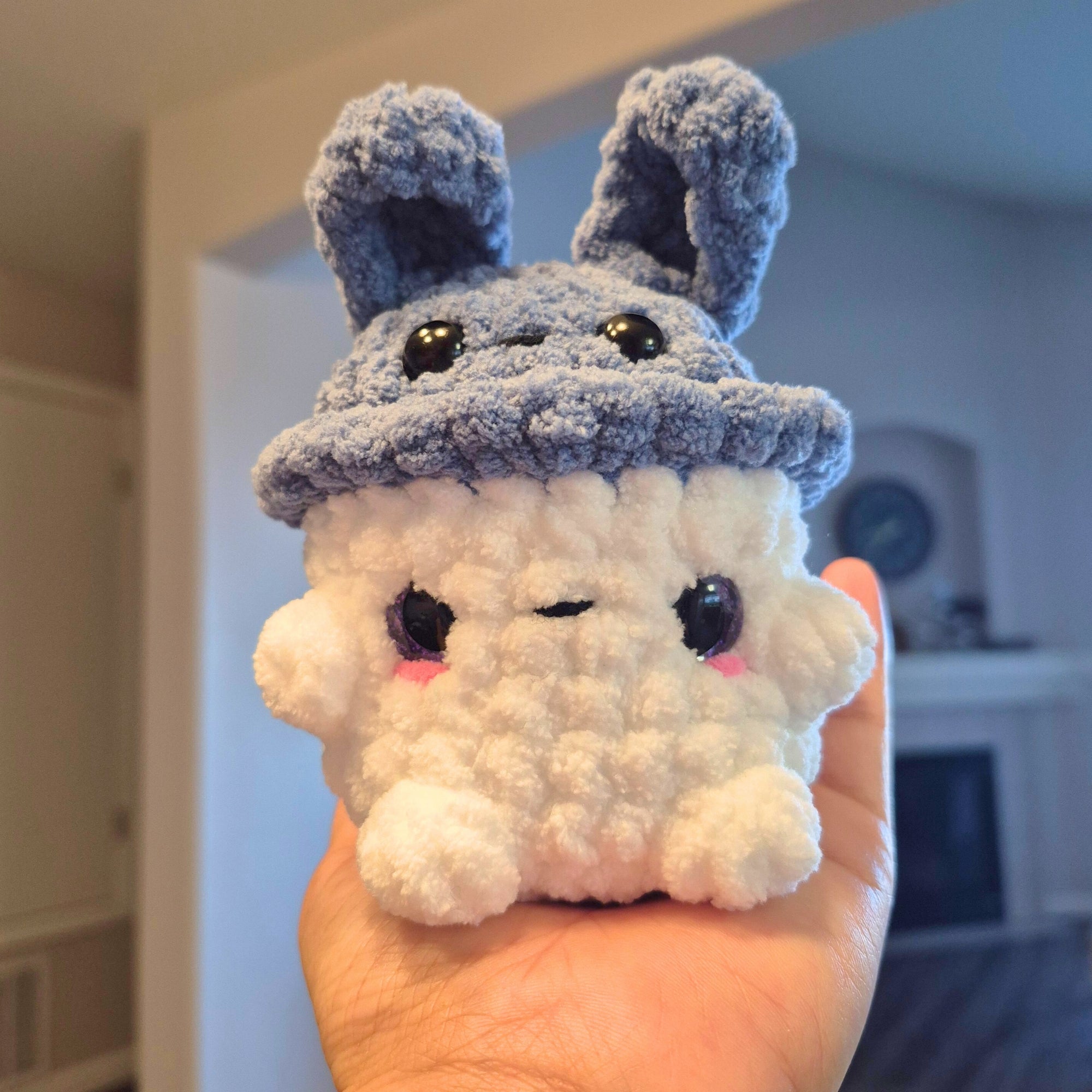 Crochet Bunny, Bear and Classic Mushroom Plush