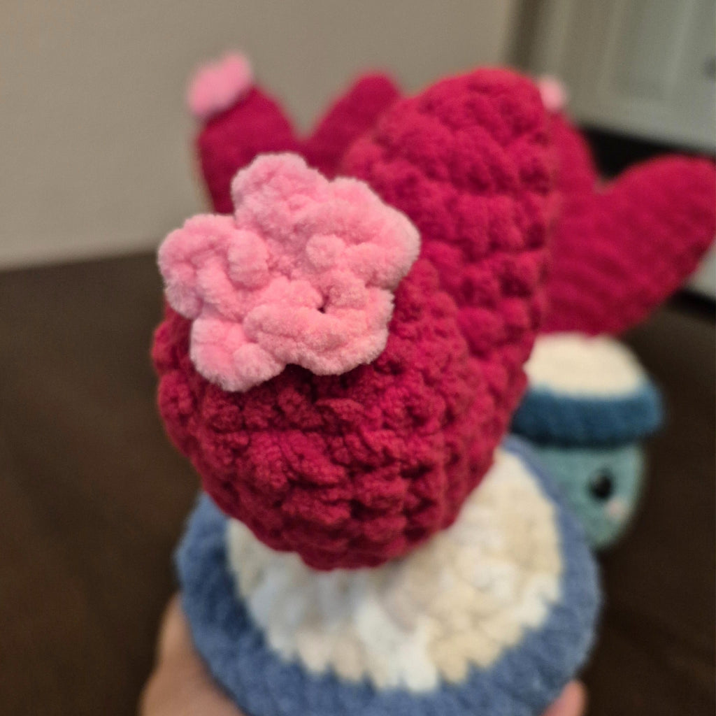 Crochet Heart Cactus Plush