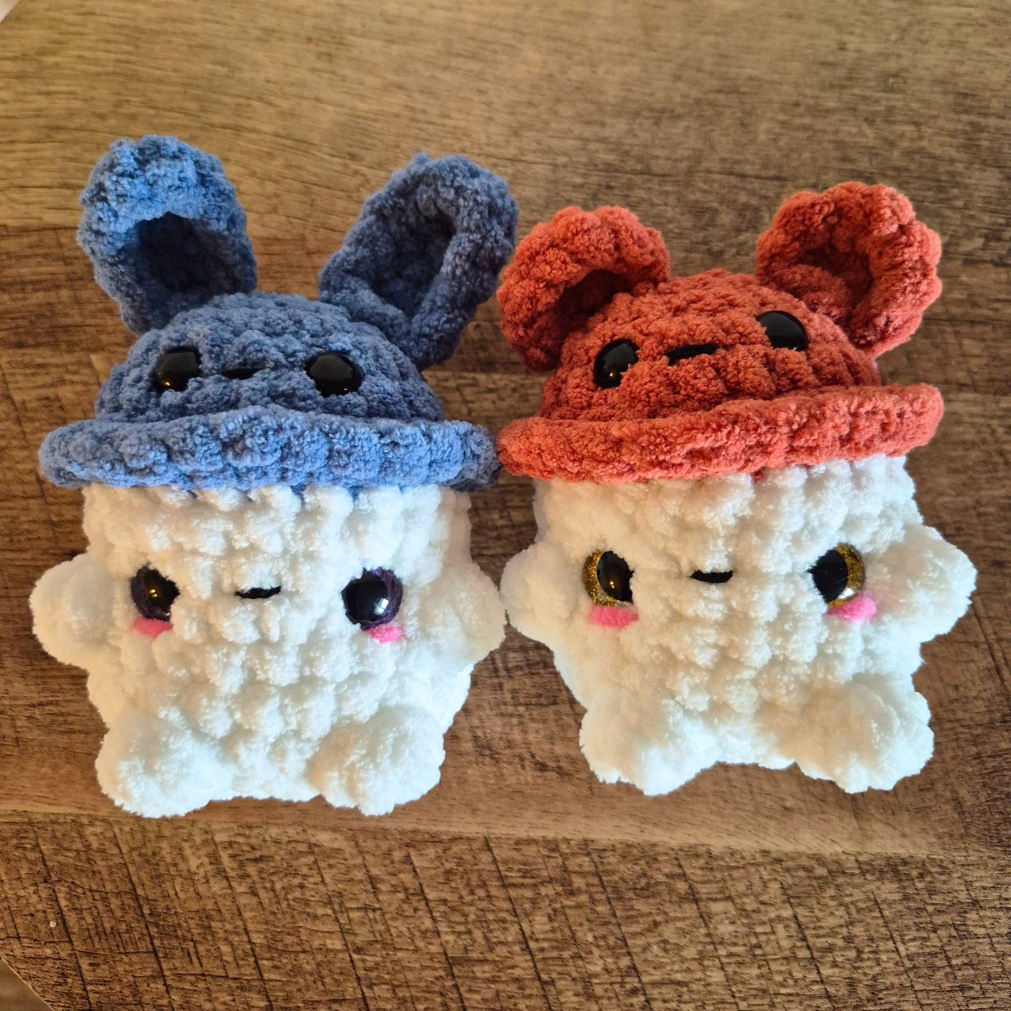 Crochet Bunny, Bear and Classic Mushroom Plush