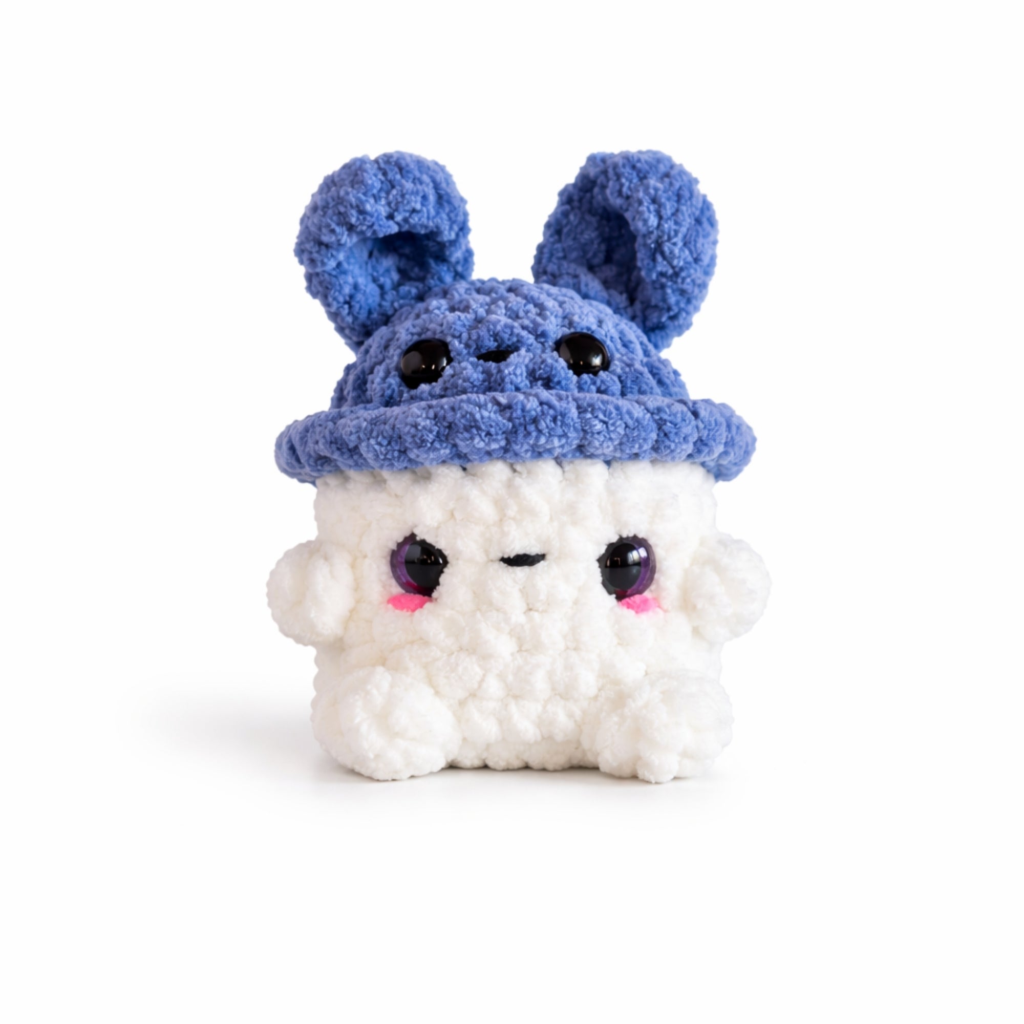 Handmade crochet bunny mushroom plush amigurumi