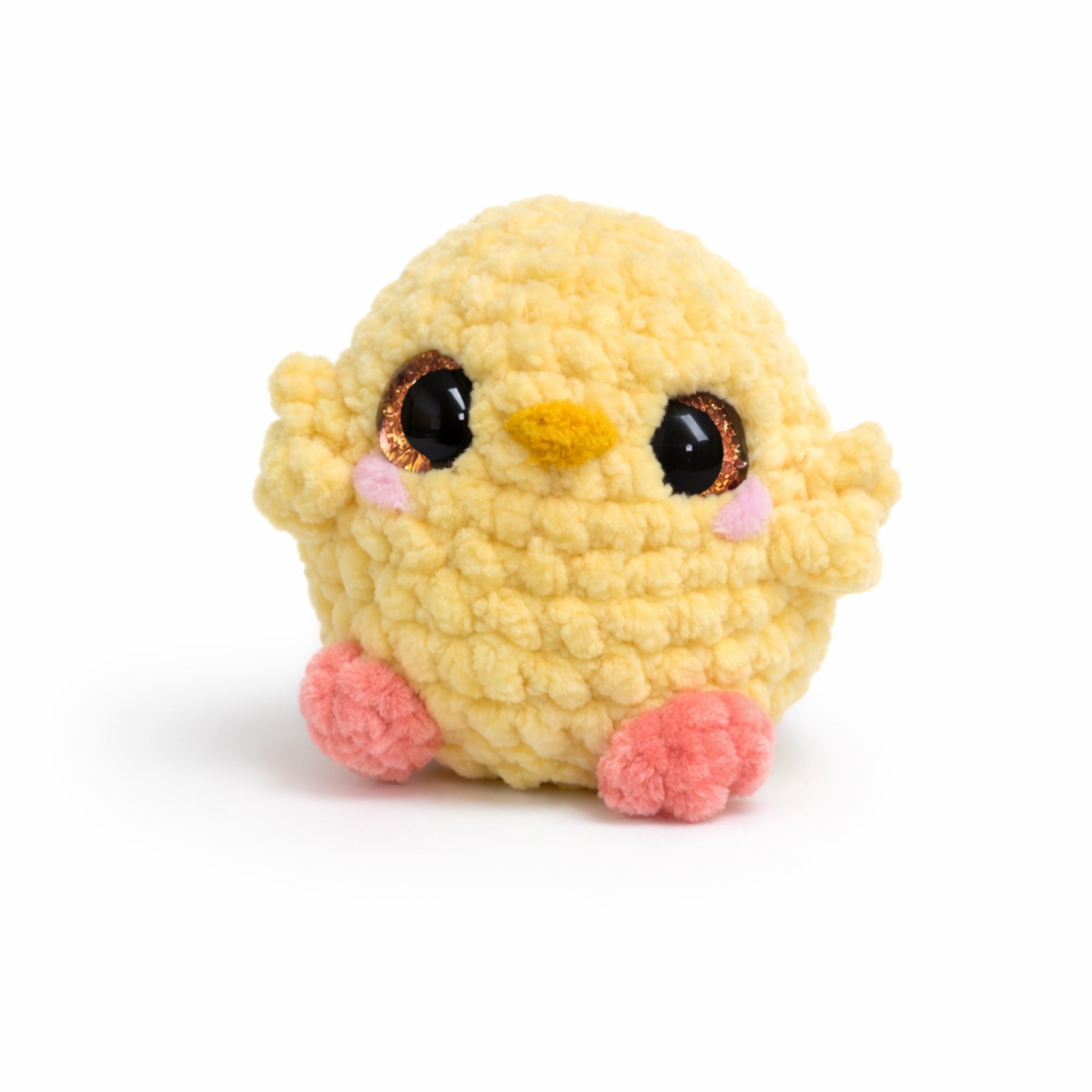 cute handmade crochet baby chick plush toy