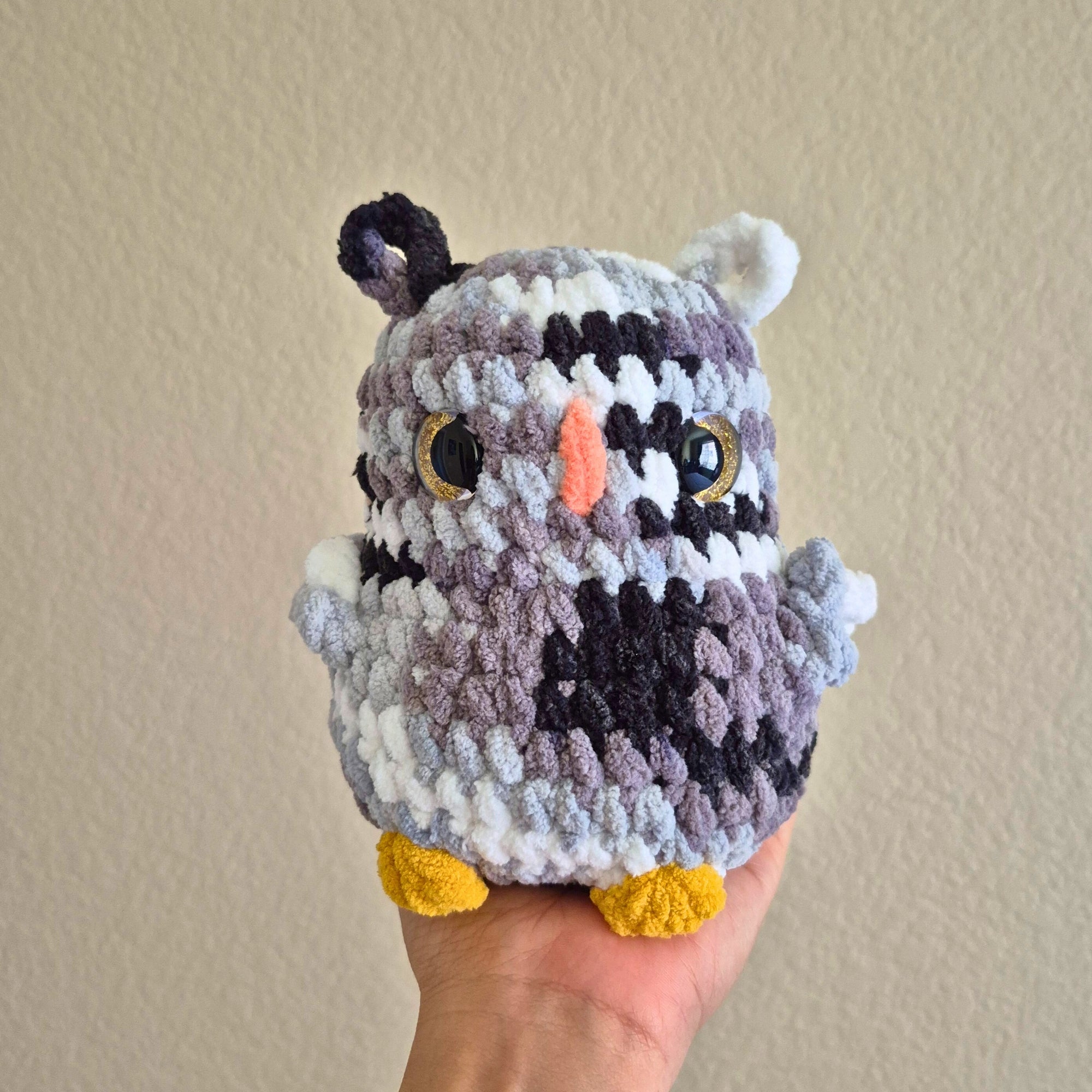 colorful crochet owl amigurumi plush toys