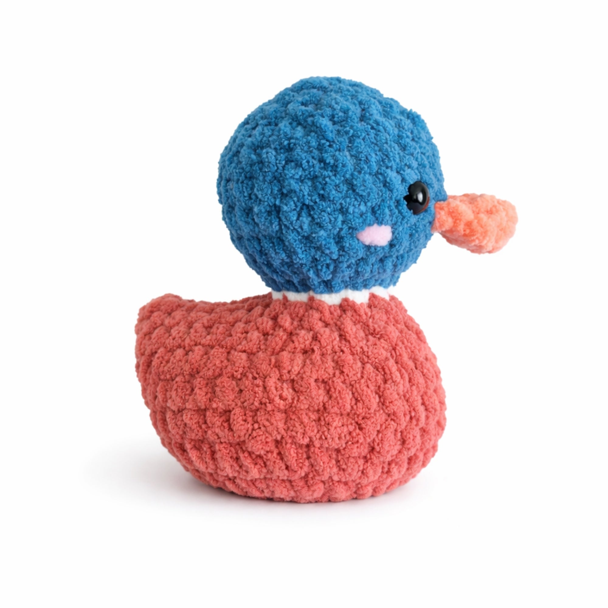 Handmade crochet duck amigurumi plush toy
