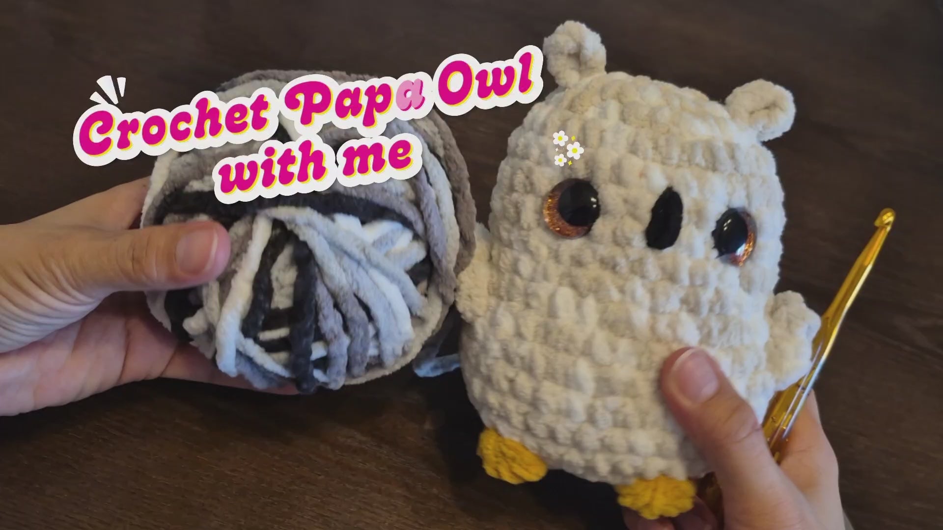 crochet owl amigurumi plush video